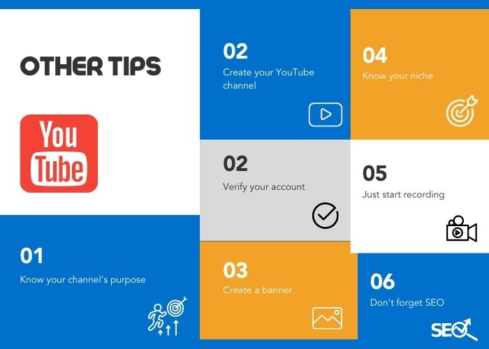 Additional tips for your channel.